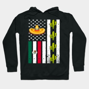 Mexican American Flag Cinco de Mayo Hoodie